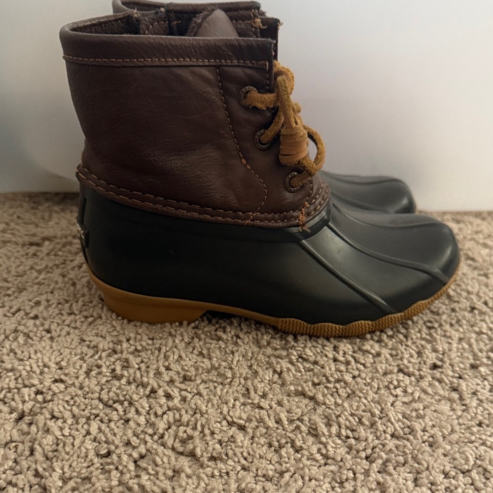 Sperry Kids Brown and Black Rain Boots